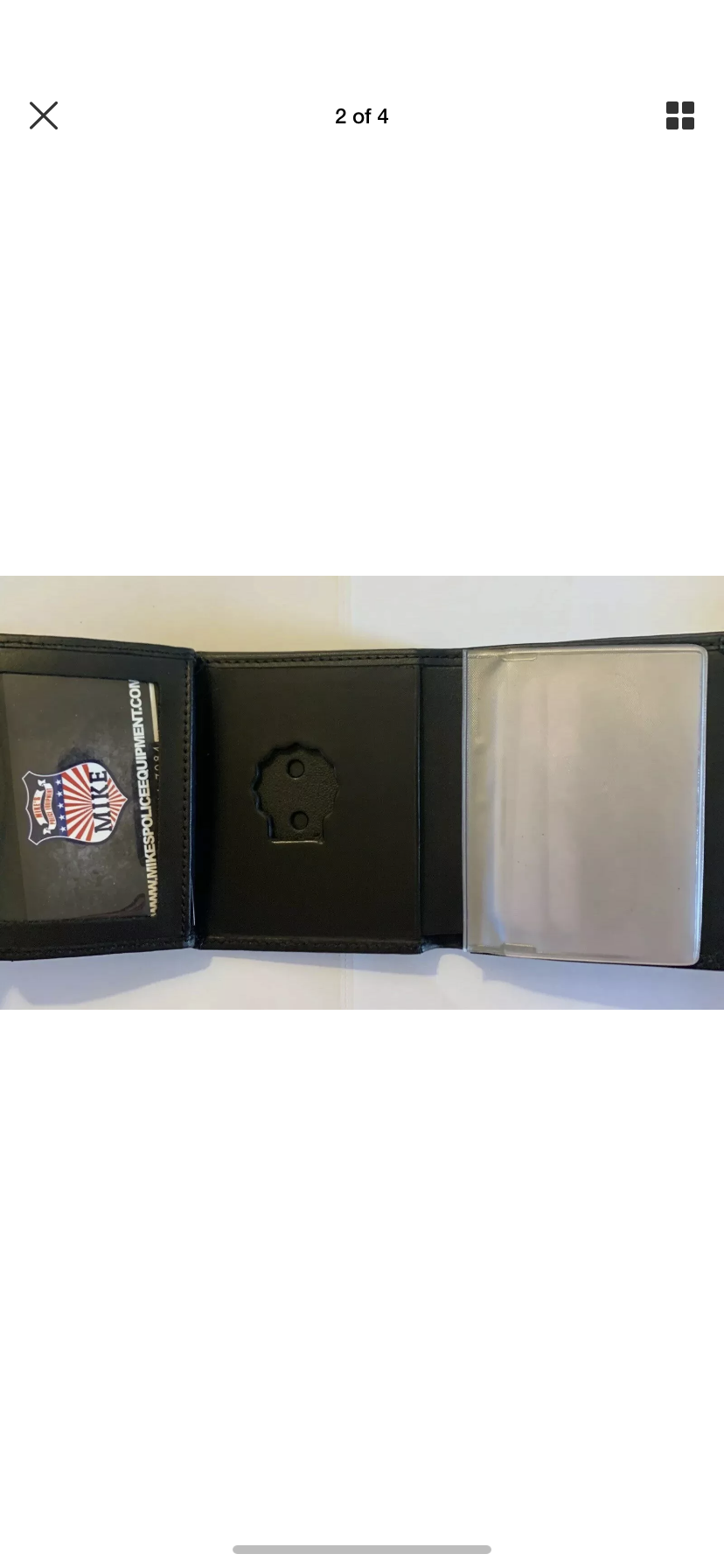 New York City DETECTIVE Plain Mini Badge Wallet credit Cards/ID Pictures.