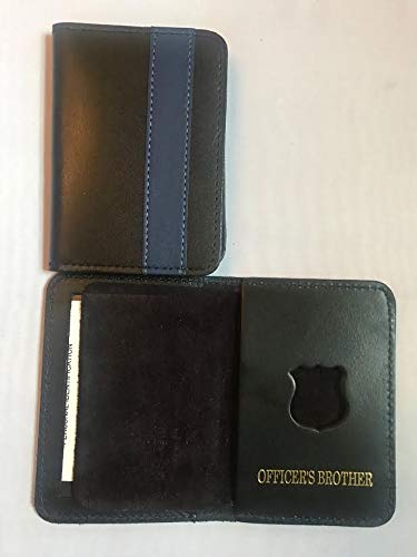 THIN BLUE LINE OFFICER BROTHER MINI SHIELD WALLET AND ID HOLDER FITS N ...
