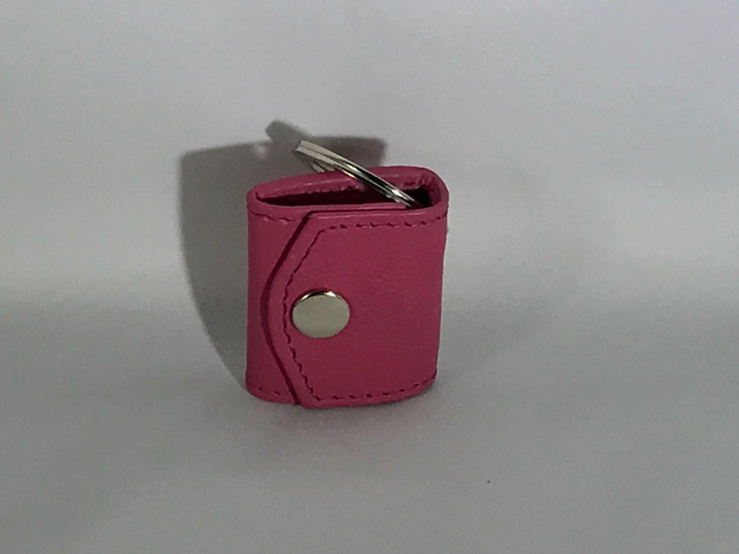 Universal pink Mini shield key fob snap closure