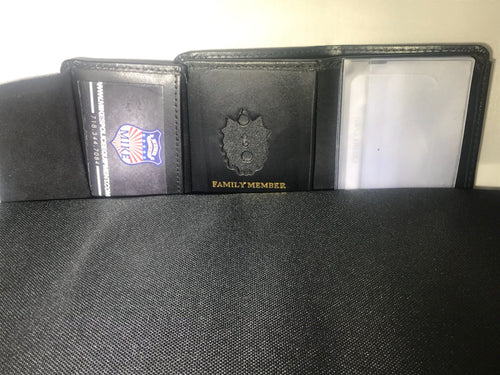 New York City   CAPTAIN MINI BADGE WALLET/FAMILY MEMBER/ CREDIT CARDS/ ID/ PICTURES BILLFOLD.
