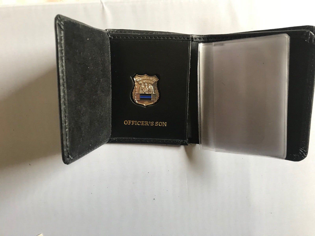 New York City Police Officer Father Mini badge wallet /credit Cards/ID –  Mike's Police Equipment